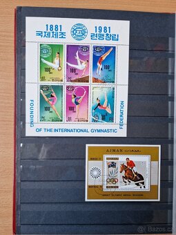 Poštovní známky  - aršíky v albu. - 9