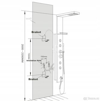 Sprchový panel s hydromasáží - 9