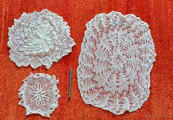 Retro dečky krajkové - háčkované či paličkované - 9