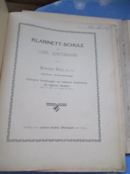 Noty na klarinet-starožitnost - 9