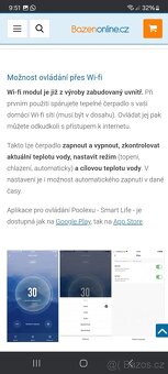 Prodám Nové Bazenové Tepelné Čerpadlo Ploolex FI 70 Do 40m3 - 9
