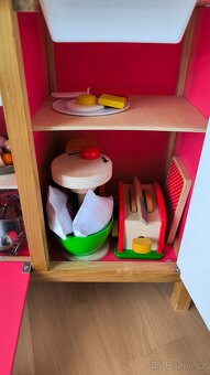 Dětská drevena kuchyňka s příslušenstvím - 9