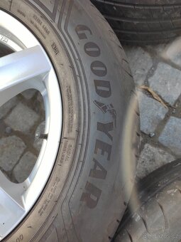 Prodám zánovní letní kola 17 5x127 ET 36 zánovní letní pneu - 9