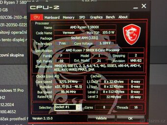 Herní PC sestava R7 5800X X570 64GB 1TB RTX 4060 DPH - 9
