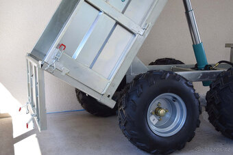 Hydraulický sklápěcí vozík za čtyřkolku 1.400kg s SPZ - 9