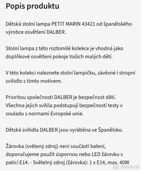 Dětská lampička DALBER - 9