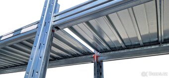 Profesionální Policové Regály Pozinkované. BAZAR - 9