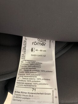 Autosedačka Britax Römer Baby safe 5Z2+základna Flex base 5Z - 9