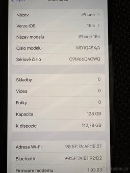 Apple iPhone 16e, 128GB, černý - 9
