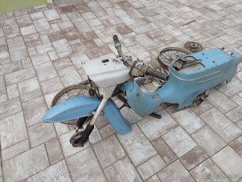 Jawa 50 pionyr, typ 20, puvodni lak holubi modr - 9