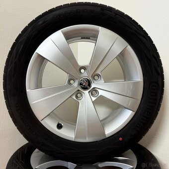 ŠKODA SUPERB III 3 5x112 R17 ET41+LETNÍ 215/55R17 6,5mm - 9