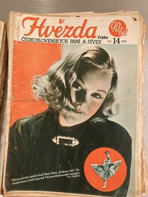staré časopisy Pražanka a Hvězda z roku 1937 - 9