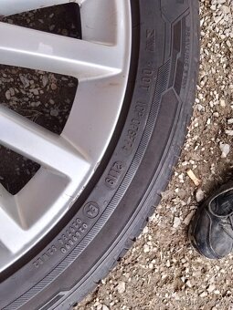 ALU AUDI originál 7,5x17 ET56 + letní 225/45/17 - 9
