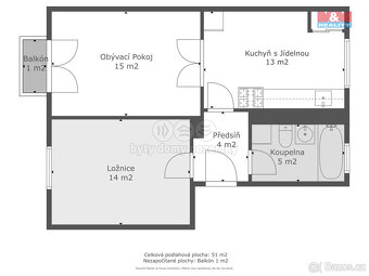 Prodej bytu 2+1, 50 m², Kladno, ul. Sevastopolská - 9