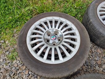 205/55/16 plechové disky 5x110 + poklice Alfa Romeo - zimní - 9