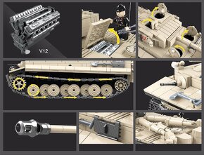 Rôzne tanky + postavičky - typ lego - nové, nehrané - 9