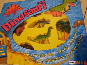 Dino,dinosauři set/figurky,3D stavebnice,knizka,puzzle. - 9