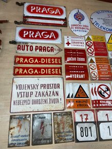 Stara reklamni plechova smaltovana cedule reklama - 9