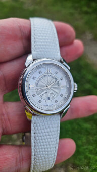 Diamantové automatické dámske hodinky DIC A9261A biele - 9
