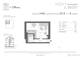 Prodej byt 1+kk, 27㎡ - 9