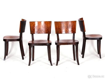 4x luxusní židle BERNKOP. ořech, 1930. - 9