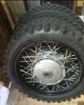 Pneu i-40 3.75-19 duše dráty ráfek buben kola špice - 9