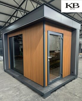 Zahradní sauna / kontejnerová sauna / venkovní sauna 4,0x2,5 - 9