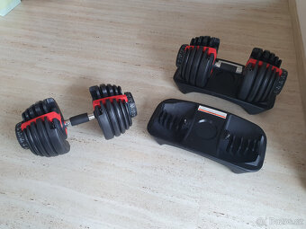 Nastavitelné činky 2x24kg - NOVÉ, záruka - 9