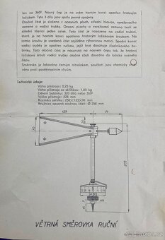 Měřič síly větru ruční typ 825 Metra Praha cena 1000 Kč - 9