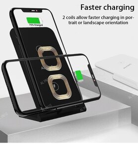 Bezdrátová nabíječka VÝPRODEJ. iPhone12-15,Samsung,Xiaomi - 9