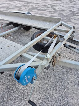 AKB prívesný vozík, preprava AUT, podvalník 2x ossý - 9