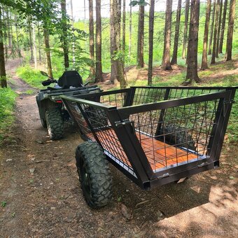 Vyvážečka  dřeva , vozik za ctyrkolku - 9