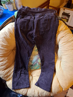 Těhotenské manšestrové kalhoty 3x vel.46/48/50 - 9