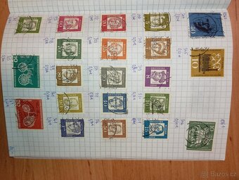 Německé poštovní známky 1951-1972 zošit - 9