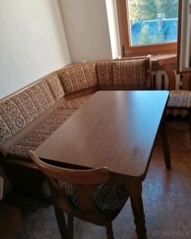 Rustikální linka se spotřebiči a jídelním koutem,5435 - 9