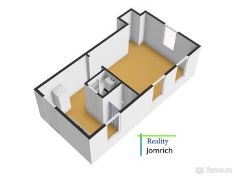 Pronájem bytu 1+1 s vl. vytápěním, ca 30 m2, v centru LBC - 9