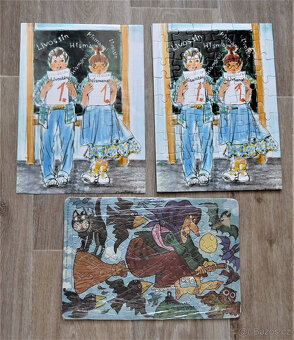 Motorka, kostky, hodiny, puzzle - 9