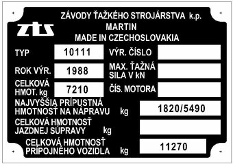 sada štítků Zetor 2011-5611 a další - 9