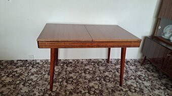 Retro obývací stěna, jídelní a konferenční stůl a židle - 9