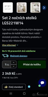 2ks Nové noční stolky - 9