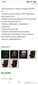 Krásná autosedačka lionelo - 9