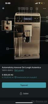 Automatický kávovar De'Longhi Autentica - 9