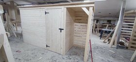 Dřevník s nářaďovnou 360 cm, dovoz ČR i SR - 9