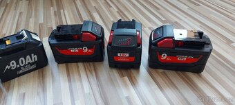 Akumulátory pro nářadí Milwaukee 18V/ 9.0mAh,nové TOP. - 9