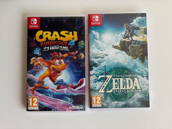 Nintendo Switch OLED (+Pro Controller, +hry, +obal) - 9