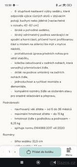 Jídelní židlička - 9