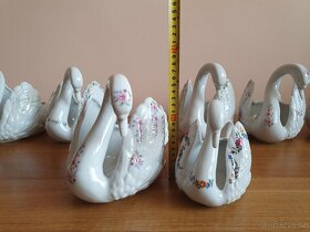 Porcelánové labutě velké a malé Leander - 9