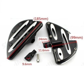 Masívní plotny řidiče spolujezdce chopper,cruiser. - 9