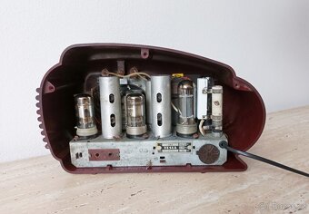 Art Deco starožitné rádio Talisman, krásný stav, plně funkčn - 9
