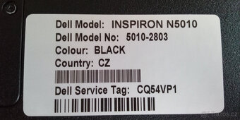 Notebook DELL Inspiron 5010 - 9